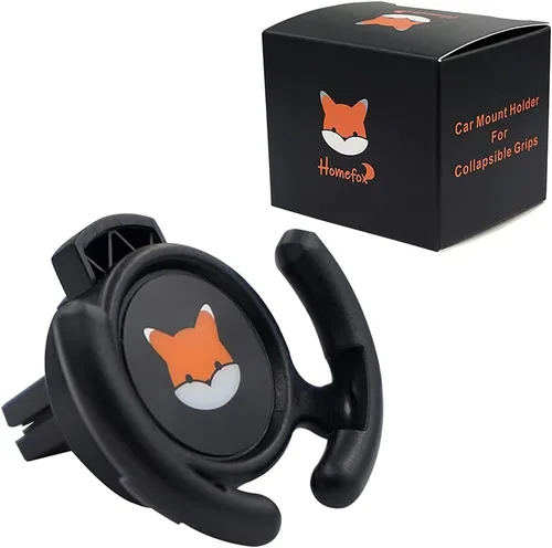 Vista 8 de Soporte de montaje de ventilación para automóvil, compatible con Popsocket, soporte de automóvil hecho para agarres de enchufe pop, soporte plegable