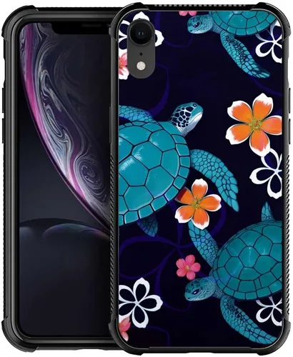 Vista 138 de Funda compatible con iPhone XR, diseño de elefantes africanos para niñas, diseño de patrón a prueba de golpes, antiarañazos, carcasa trasera