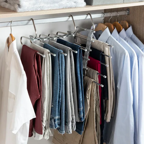 Vista 5 de Percha Múltiple para Pantalones 5 en 1 Havser InnovaGoods