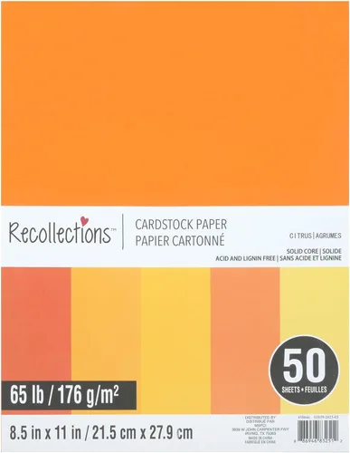 Vista 10 de Recollections 600 hojas de papel de cartulina de 8.5 x 11 pulgadas, sin ácido ni lignina, para álbumes de recortes, artes y manualidades, paquete a
