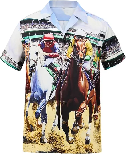 Vista 160 de Camisa hawaiana para hombre, con estampado floral, cómoda, con botones, casual, manga corta, ropa de playa para hombre