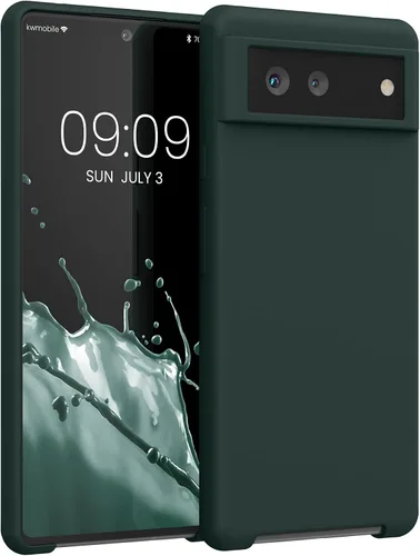 Vista 302 de kwmobile Funda Compatible con Google Pixel 6 Pro - Funda de Teléfono de Silicona TPU con Acabado Suave - Azul Caribe
