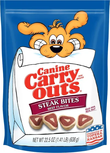 Vista 13 de Canine Carry Outs Golosinas para perros, sabor a tocino, 22.5 onzas (paquete de 4), hechas con tocino real