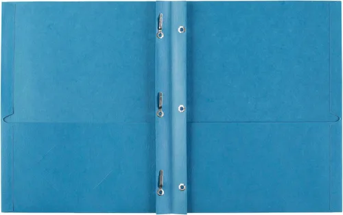 Vista 8 de Avery Two Pocket Folders with 3 Prong Fasteners, Holds 70 Sheets, 25 Blue Folders (47976) (Pack of 5)
