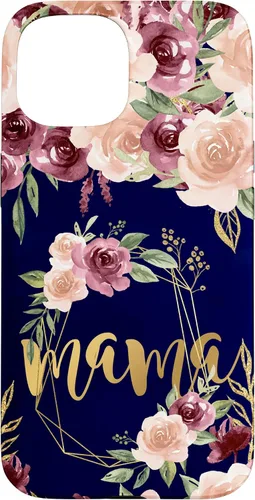Vista 6 de Mama Floral New Mom Flower Print Pregnant Woman Watercolor Case for iPhone 17