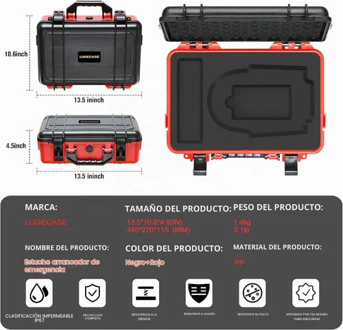 Vista 3 de Funda para NOCO Boost GB70 y X GBX75: caja dura de arranque de batería