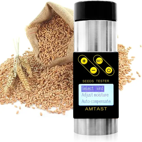 Vista 10 de Medidor de humedad de grano Probador inteligente de humedad de grano para 16 granos Prueba de humedad de granos de café Arroz Trigo Mijo Soja Maíz