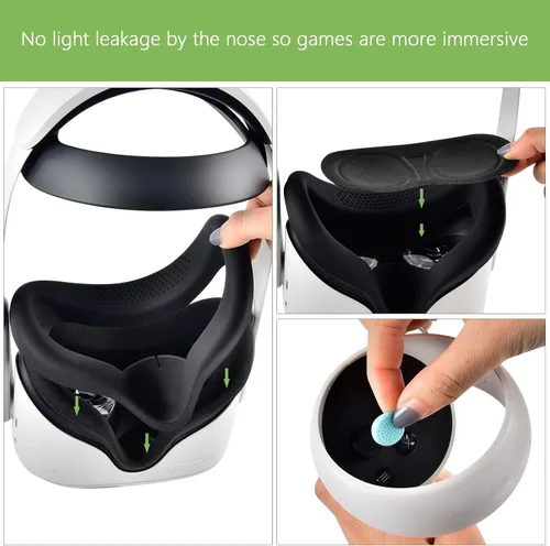 Vista 6 de Más de 2200 soportes para tarjetas paquete 6 en 1 compatible con accesorios de funda Oculus Quest 2