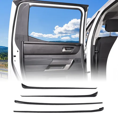 Vista 10 de Aunginsy Tiras de Moldura Interior para Puerta de Coche Compatible con Toyota Tundra 2022 2023 2024 2025 Camioneta Pickup, Moldura Decorativa