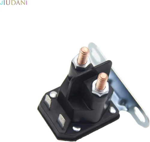 Vista 6 de Solenoide de arranque de repuesto de 12 V compatible con tractores de césped John Deere, MTD y Cub Cadet (AM138068 725-04439)