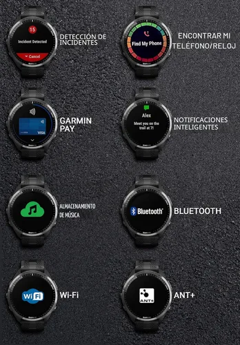 Vista 6 de Garmin Forerunner 965 - Reloj inteligente premium para correr y triatlón con GPS de 47mm, pantalla táctil AMOLED, bisel de titanio DLC gris carbón