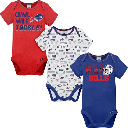 Vista 27 de Gerber - Mameluco unisex de manga corta para bebé, equipo de la NFL, paquete de 3
