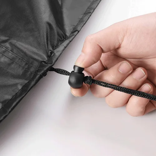 Vista 3 de Wcxixo Cubiertas redondas para muebles de patio, mesa y silla al aire libre, cubierta impermeable resistente a los rayos UV antidecoloración