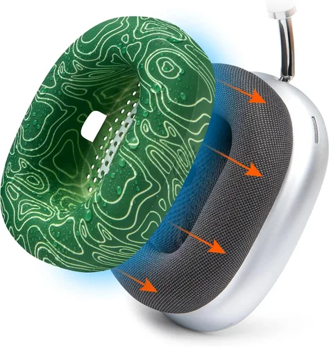 Vista 21 de WC SweatZ Max - Fundas protectoras patentadas para almohadillas de Airpods Max fabricadas por Wicked Cushions Resistente al sudor y fácilmente