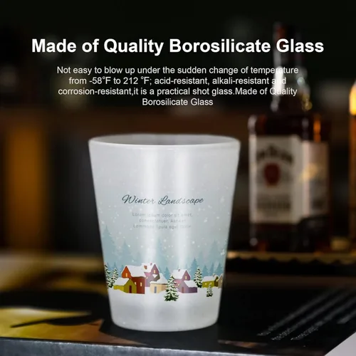 Vista 6 de AGH 144 vasos de chupito esmerilados por sublimación, vasos de chupito de 1.5 onzas, productos en blanco de sublimación, vasos de chupito