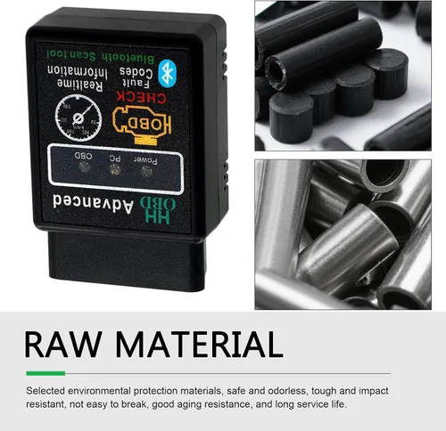 Vista 3 de Herramienta de Diagnóstico Bluetooth OBD2 para Automóvil, Dispositivo Inalámbrico para Reiniciar y Borrar Códigos de Falla, Escáner que Elimina