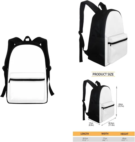 Vista 7 de FOR U DESIGNS Fuego baloncesto impreso niños escuela mochilas viaje mochila libro bolsa
