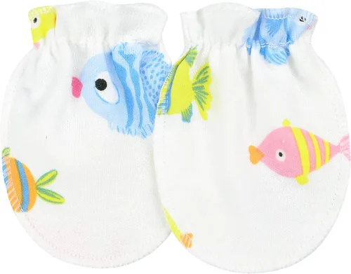 Vista 3 de Guantes de algodón para recién nacido, guantes de algodón para niños y niñas