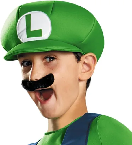 Vista 2 de Disguise Disfraz de Nintendo Luigi para niños, disfraz oficial de Super Mario Brothers para niños