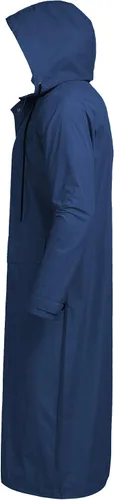 Vista 3 de COOFANDY Chaqueta impermeable para hombre con capucha impermeable ligera activa larga