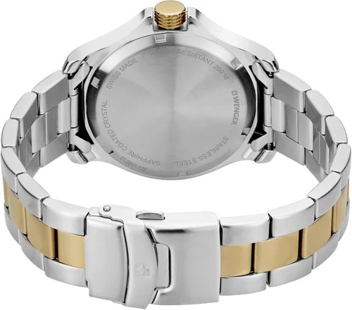 Vista 2 de Wenger Reloj de cuarzo para hombre Primavera-Verano 18 01.0641.127, Negro, Pulsera