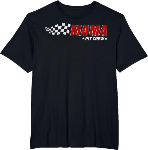 Vista 42 de Mama Pit Crew Race Car Birthday Family Matching Pit Crew Camiseta