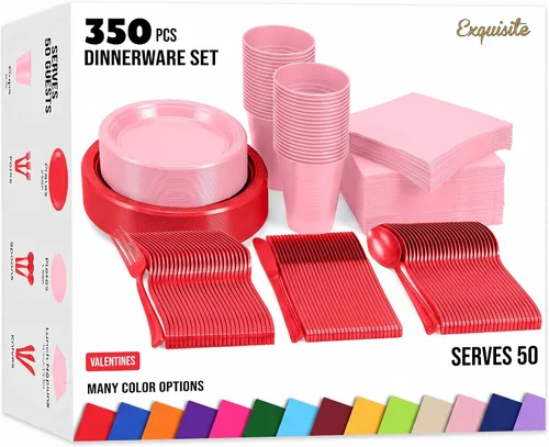 Vista 19 de Juego de 390 platos y servilletas del 4 de julio, platos de papel del 4 de 4 de julio 2