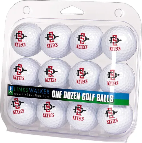 Vista 33 de LinksWalker Bolas de golf universitarias 12 bolas de regalo, tamaño reglamentario, bolas de 2 piezas