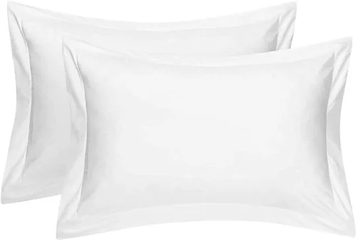 Vista 37 de Juego de 2 fundas de almohada estándar de 600 hilos, 100% algodón egipcio, con cierre de sobre, tamaño estándar de 20 x 26 pulgadas, fundas