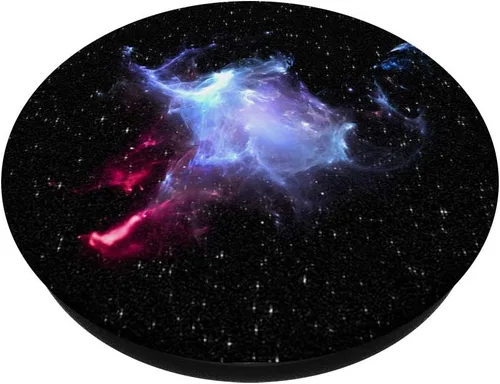 Vista 2 de Blue Nebula Galaxy Space Stars PopSockets - Soporte y agarre para teléfonos y tabletas, Negro