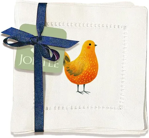 Vista 11 de Jolitee Servilletas decorativas de cóctel con punto vainica, 6 x 6 pulgadas, lavables, similares al lino, hechas a mano para el entretenimiento