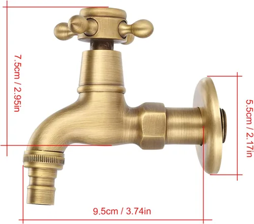 Vista 7 de Grifos de baño dorados, grifo de baño de un solo agujero, grifo de cascada para fregadero de baño, grifo de baño de latón para lavadora montado
