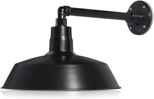 Vista 31 de 14 pulgadas. RLM Warehouse - Pantalla con brazo de cuello de cisne y bombilla Led A19 5000K de 9W