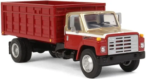 Vista 2 de Spec Cast 1/64 rojo y oro 1982 International S1954 camión de grano BAM-006