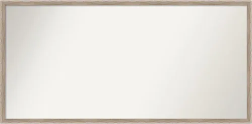 Vista 15 de Amanti Art Espejo de baño blanco para sobre el fregadero, 24 x 27 pulgadas, espejo de tocador rectangular con cuña de madera dura, marco de madera