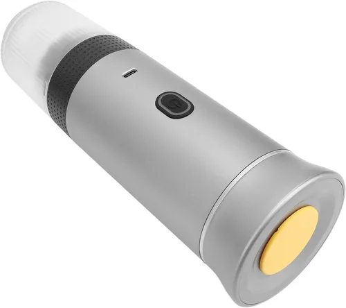 Vista 2 de Cafetera de viaje, cafetera portátil automática, mini cafetera portátil de cápsulas, mini máquina de café expreso con cuchara para automóvil