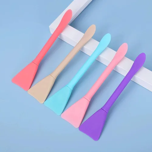 Vista 4 de 10 pinceles de silicona para mascarillas faciales, espátula de maquillaje, aplicador de máscara facial, espátula para el cuidado de la piel, loción