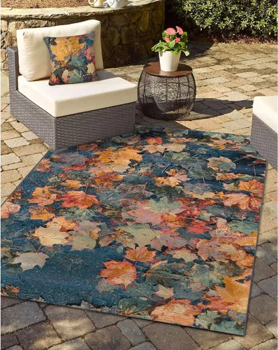Vista 35 de Liora Manne Marina - Almohadas de fácil cuidado para interiores y exteriores, 12 x 18 pulgadas, color verde Verde Libre de Abejas