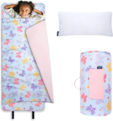 Vista 17 de Wildkin Alfombrilla para Siesta Infantil Original – Cómoda Alfombrilla para Dormir con Almohada, Ideal para Escuela y Viajes