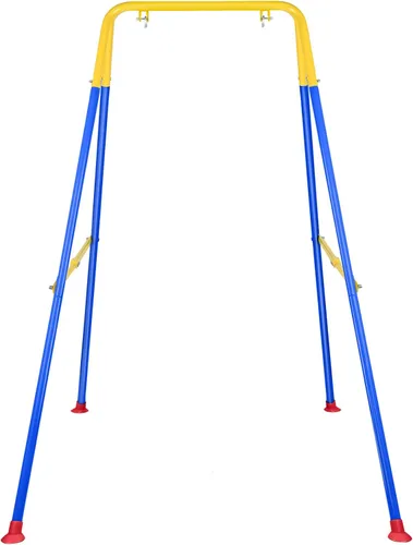 Vista 10 de Soporte de columpio para bebé, marco de columpio plegable para bebé, juego de columpio de metal resistente con marco en A para la mayoría