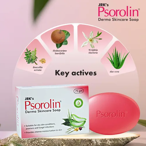 Vista 2 de PSOROLIN Jabón para el cuidado de la piel Derma 75 gm (1)