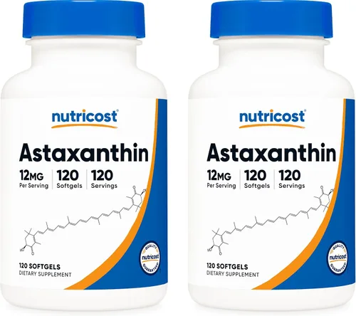 Vista 9 de Nutricost Astaxantina 12 mg, 30 cápsulas blandas, sin OMG y sin gluten Sin OGM