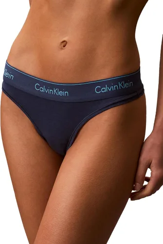 Vista 9 de Calvin Klein Calzones estilo tanga de algodón modernas para mujer Negro