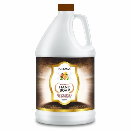Vista 12 de Repuesto de jabón de manos espumoso con aceites esenciales, manzana verde, hidratante, totalmente natural, fabricado en Estados Unidos, 128 onzas