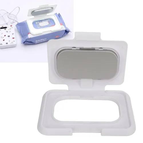 Vista 5 de Dispensador de toallitas húmedas para bebés, reutilizable, calentador de toallitas portátil USB compatible con cargador, calentador de toallitas