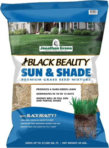 Vista 10 de Jonathan Green Black Beauty Sun & Shade - Semilla de hierba (25 libras)