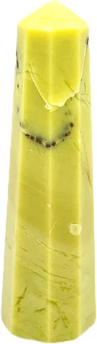 Vista 41 de WholesaleGemShop - Torre de obelisco de piedras preciosas de 3 pulgadas, faceta gigante, cristal de roca de Aura Rock Natural pulido Earth Wand