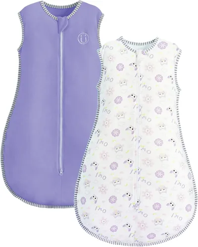 Vista 7 de insular Wearable Blanket 2 Pack Cotton Baby Sleep Sack with 2-Way Zipper for Boys Girls Unisex, 2 Pack