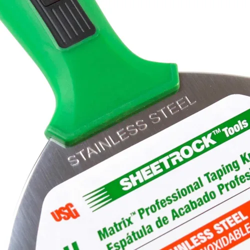 Vista 3 de USG Sheetrock Tools - Cuchillo para juntas de paneles de yeso de acero inoxidable de 5 pulgadas, cuchillo de masilla profesional con mango de agarre