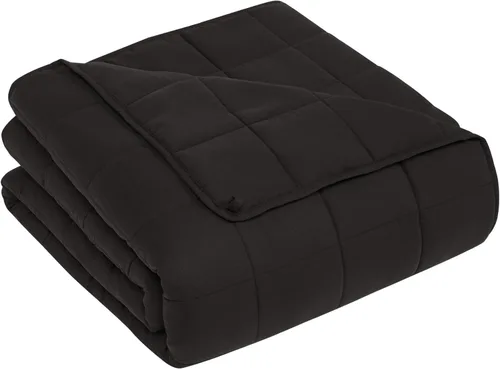 Vista 16 de CuteKing Manta pesada (2 libras, 36 x 48 pulgadas, gris) manta pesada para 40-60 libras, manta pesada para refrigeración y calefacción con cuentas